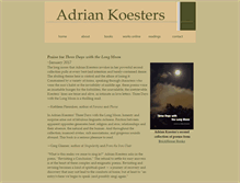 Tablet Screenshot of adriankoesters.com